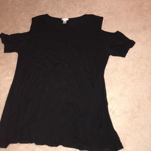 cut out shoulder shirt !!